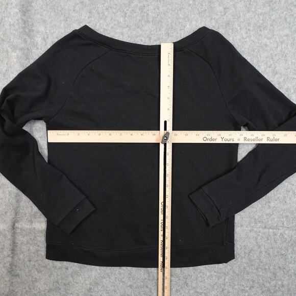 Piper Project Top Womens Medium Cold Shoulder Long Sleeve Knit Black Pullover - Picture 7 of 10